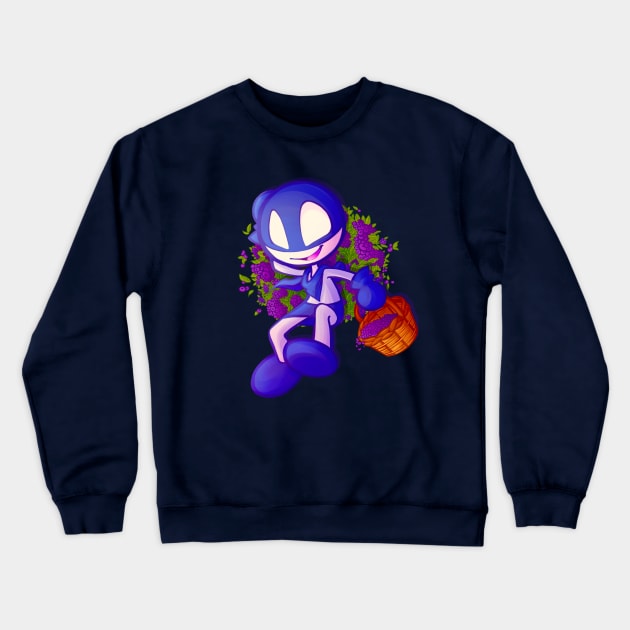 Blueberry Crewneck Sweatshirt by OilPanic